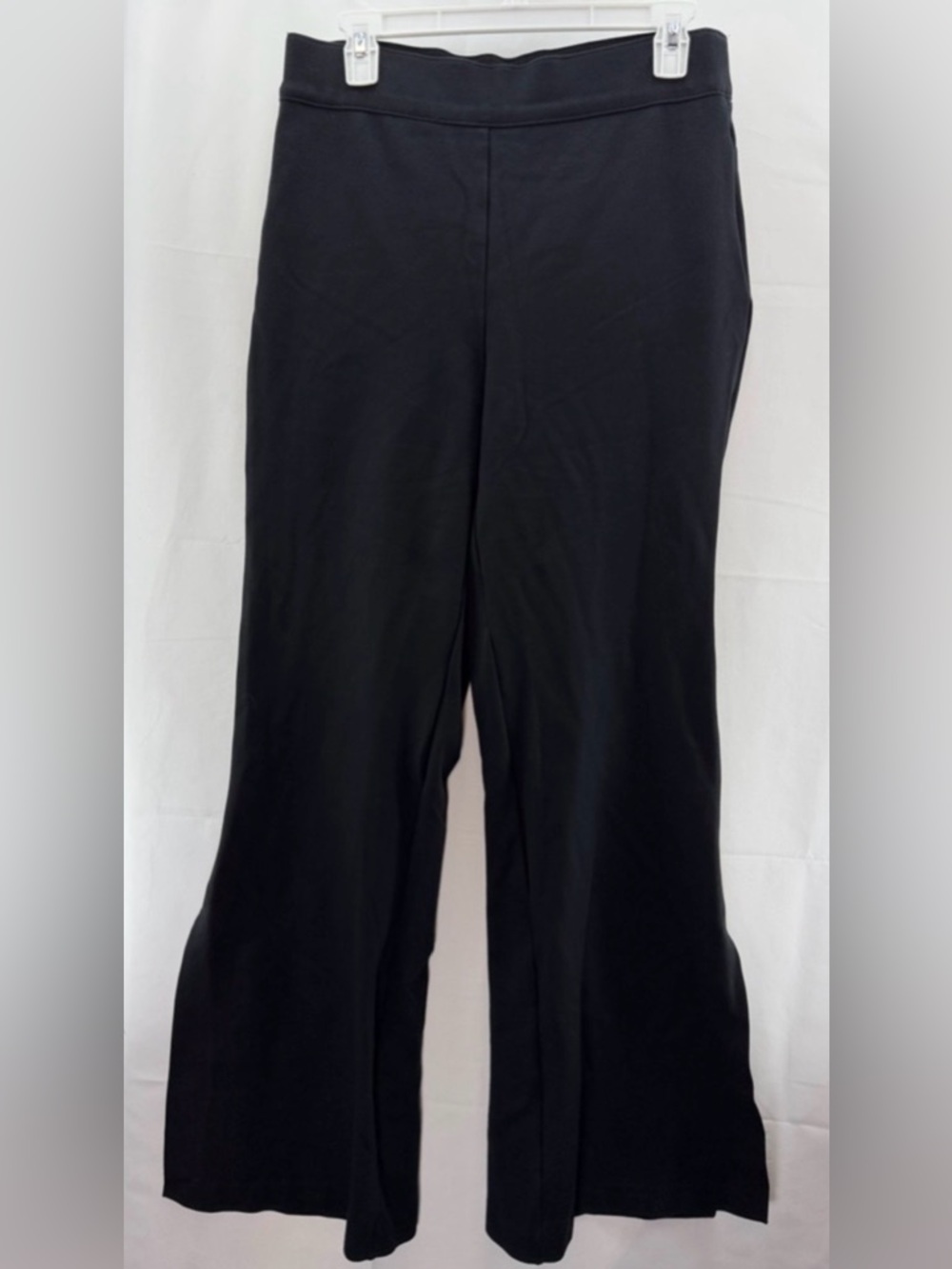 SPANX Black The Perfect Pant Flare Split Leg Pants Size Large Tall - Picture 2 of 10
